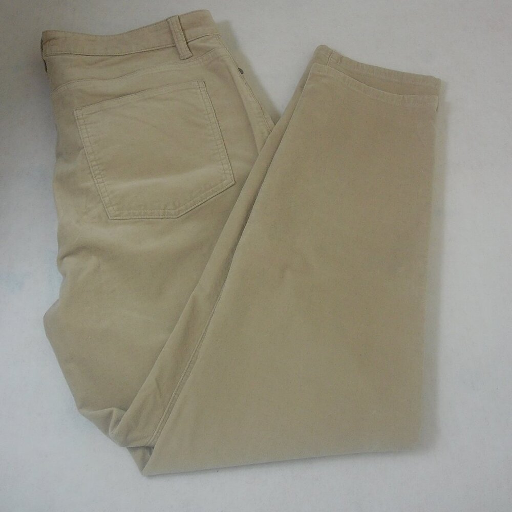 Eileen Fisher Khaki Straight Leg Pants Womens Large